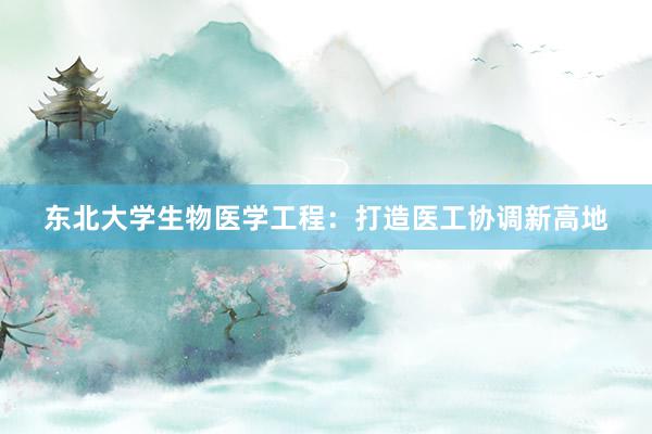 东北大学生物医学工程：打造医工协调新高地